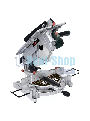 Профессиональная торцовочная пила KLPRO KLGK1512 (1900Вт, 4500об/мин, 255мм, диск по дереву в комплекте)