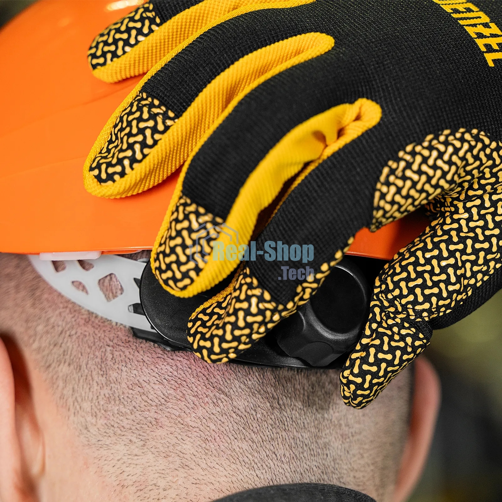 Каска защитная ударопрочная Denzel ABS/PC, плавная регулировка, модель 