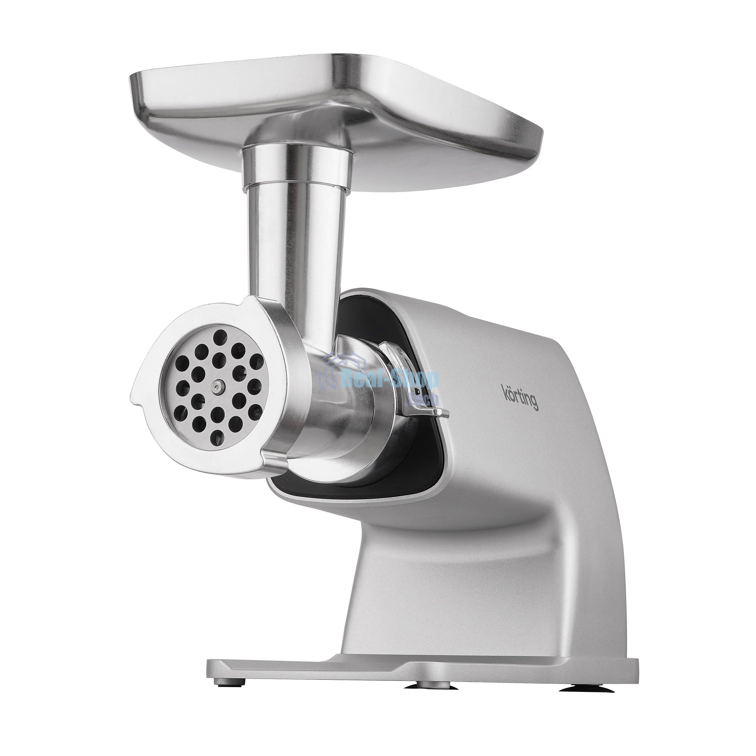 Мясорубка электрическая Korting KMG 0604 X серебристый, 2500 Вт, 3.5 кг/мин, реверс, защита от перегрузки, насадки - 6