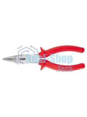 Длинногубцы Matrix 17496 econom 200 мм, изогнутые, шлифованные пластмассовые рукоятки