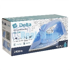Утюг Delta DL-154 голубой, 2400 Вт, 30 г/мин, 150 г/мин, 260 мл
