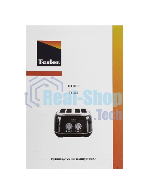 Тостер TESLER TT-445 бежевый, 1500 Вт, 4 слота