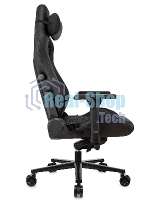 Кресло Knight Craft черный, экокожа, 120 кг, механизм качания