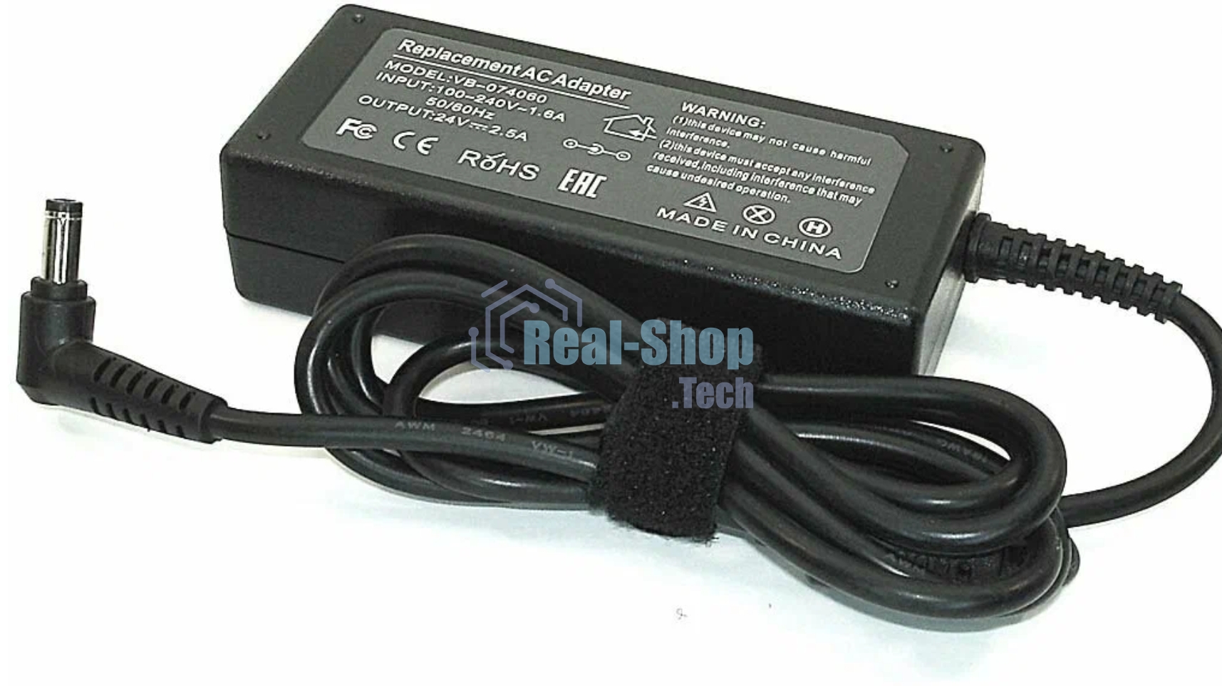 Блок питания для монитора и телевизора LCD 24V 2.5A 60W (5.5x2.5mm) OEM