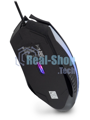 Мышь проводная Oklick 398G черный, 2400 dpi, USB, кнопки - 4