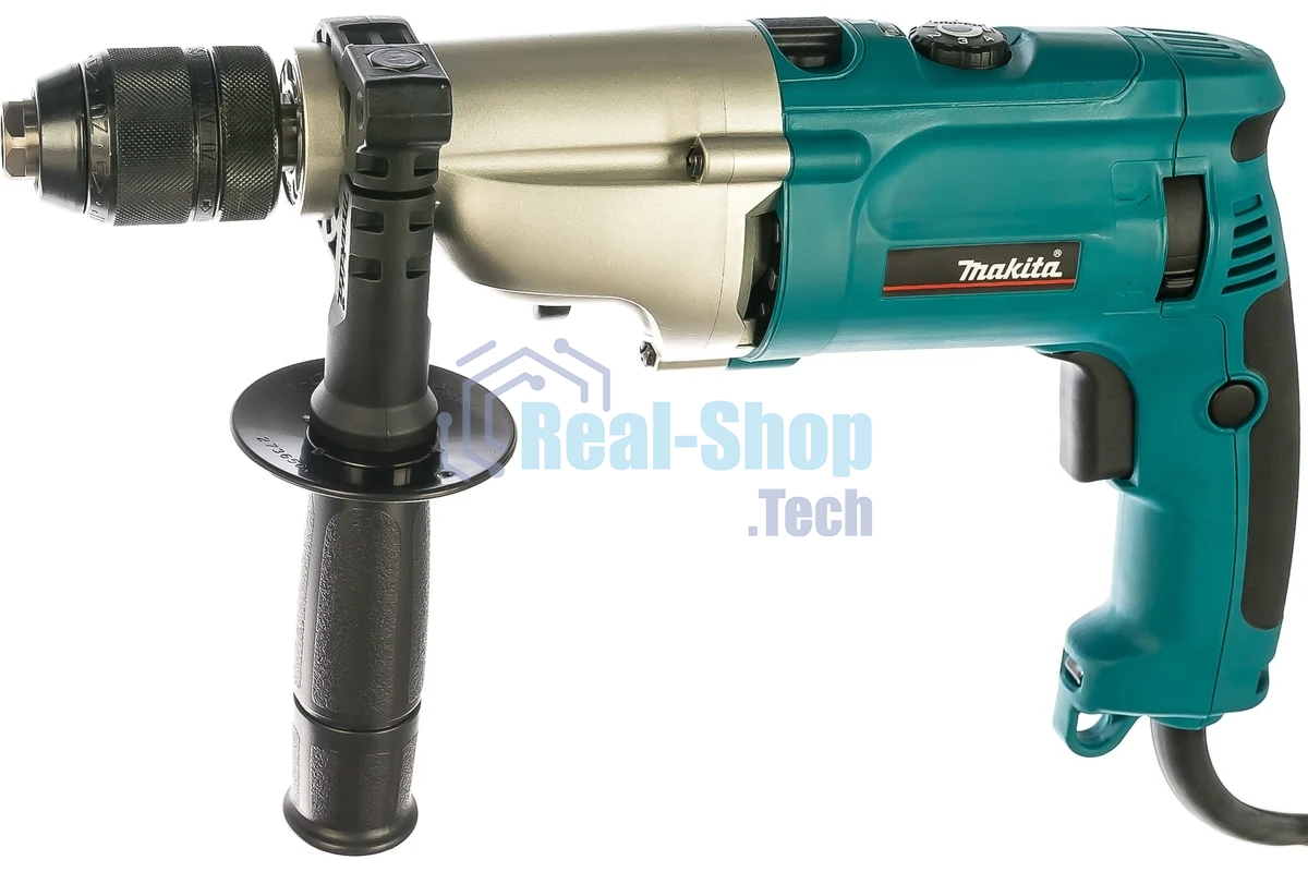 Дрель-шуруповерт Makita HP2071F, 1010 Вт, 28 Нм, щеточный, ударный