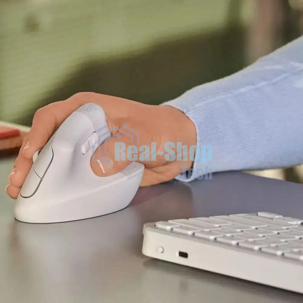 Мышь беспроводная Logitech Lift белый, 4000 dpi, радиоканал, Bluetooth, USB, кнопки - 6