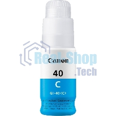 Контейнер с чернилами Canon GI-40 C голубой (7700 стр.) для СНПЧ Pixma G5040/G6040