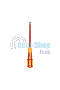 Отвертка крестовая диэлектрическая Rexant PH/SL2х150мм, до 1000В, двухкомпонентная рукоятка