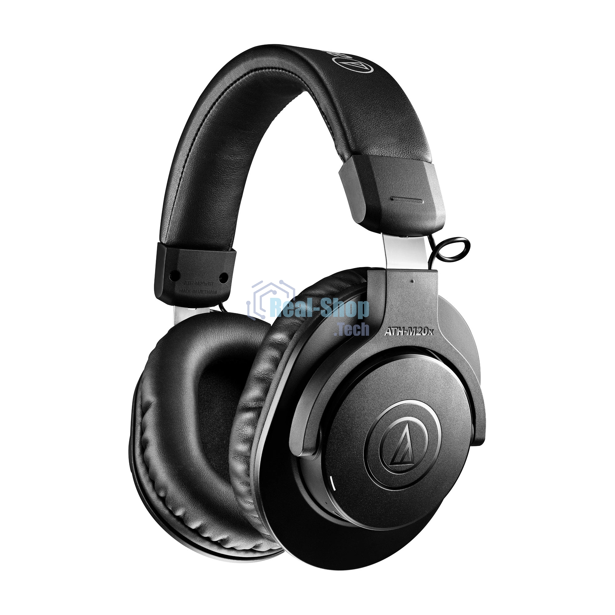 Беспроводные/проводные наушники Audio-Technica ATH-M20xBT черный, полноразмерные, Bluetooth + проводной, оголовье, до 60 ч