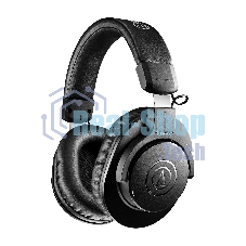 Беспроводные/проводные наушники Audio-Technica ATH-M20xBT черный, полноразмерные, Bluetooth + проводной, оголовье, до 60 ч