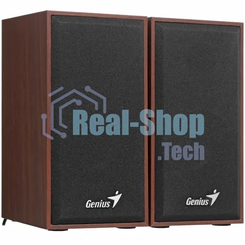 Акустическая система Genius SP-HF180, 2.0, 2 x 3W, USB-power, Wood