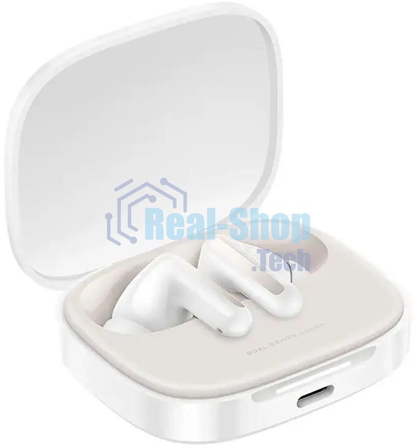 Наушники TWS Xiaomi Redmi Buds 6 белый, внутриканальные, Bluetooth, активное шумоподавление, до 40 ч