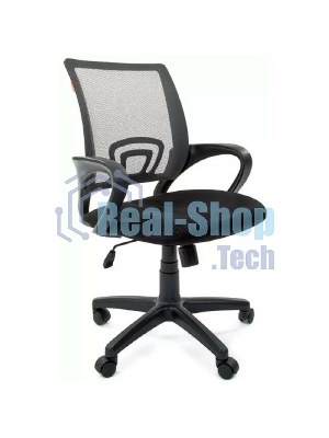 Кресло Chairman 696 TW-04 серый, ткань, 120 кг, механизм качания