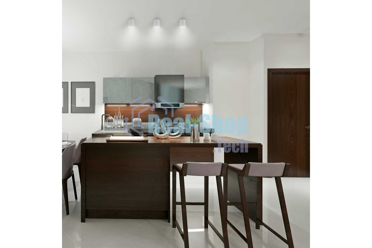 Светильник Gauss Overhead накл цил 6W 420lm 4100K 170-240V IP20 68x75мм белый с расс LED