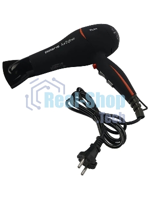 Фен Polaris PHD 2038Ti черный/красный, 2000 Вт, ионизация
