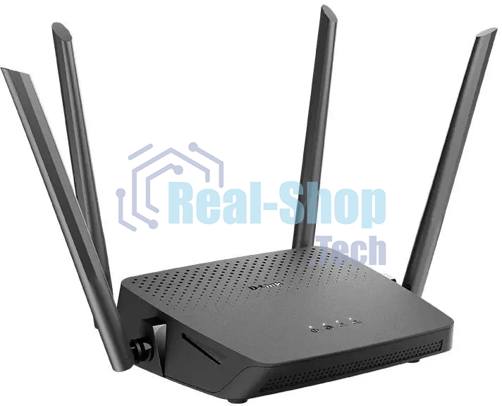Роутер беспроводной D-Link DIR-825/RU/R7 (DIR-825/RU/R7A) AC1200 10/100/1000BASE-T черный