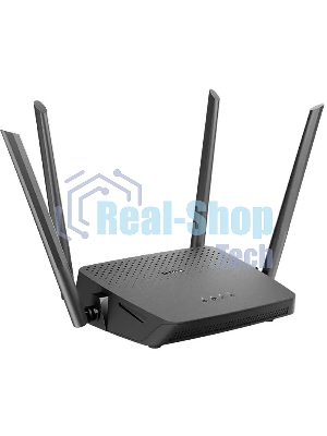 Роутер беспроводной D-Link DIR-825/RU/R7 (DIR-825/RU/R7A) AC1200 10/100/1000BASE-T черный