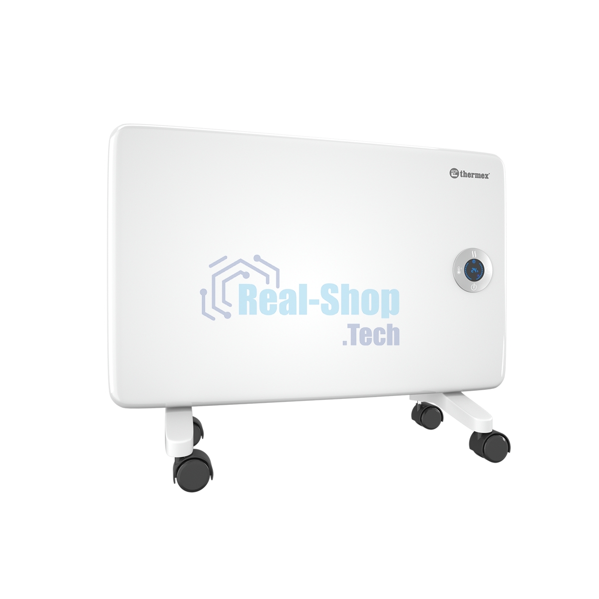 Конвектор Thermex Frame 1000E белый, 1000 Вт, 15 м2, термостат, дисплей