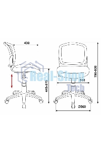 Кресло компьютерное Бюрократ CH-296NX/15-21 черный, сиденье черный 15-21, спинка сетка