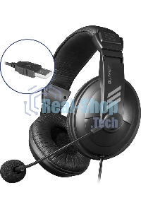 Гарнитура проводная Defender Gryphon 750U USB, черный, 1.8м кабель