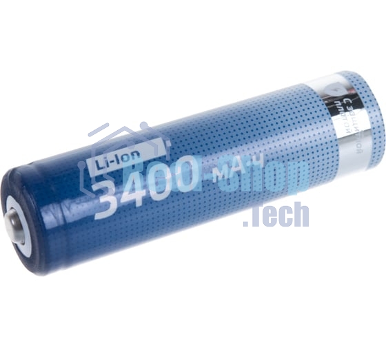 Аккумулятор Li-ion 18650 3400 мАч с защитой (блист.1шт) Космос KOC18650Li-ion34PBL1