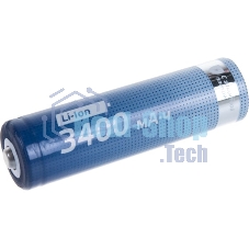 Аккумулятор Li-ion 18650 3400 мАч с защитой (блист.1шт) Космос KOC18650Li-ion34PBL1