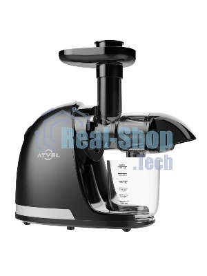 Соковыжималка Atvel PowerTwist J3 чёрный, шнековая горизонтальная, 150 Вт, 700 мл, электронное, реверс