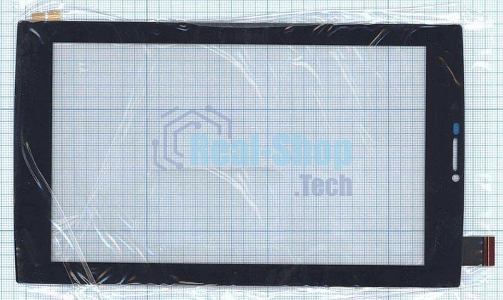 Сенсорное стекло (тачскрин) Micromax Canvas Tab P480. черное