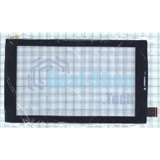 Сенсорное стекло (тачскрин) Micromax Canvas Tab P480. черное