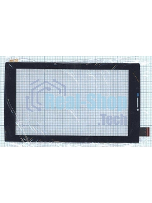 Сенсорное стекло (тачскрин) Micromax Canvas Tab P480. черное