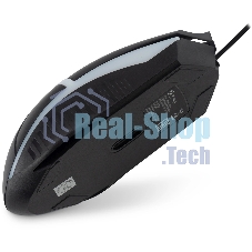 Мышь проводная Oklick 398G черный, 2400 dpi, USB, кнопки - 4