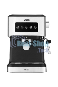 Кофеварка рожковая Ufesa MONZA черный/серебристый, исп. кофе - молотый, 1.5 л, 1050 Вт, 20 бар