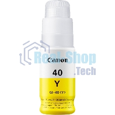 Контейнер с чернилами Canon GI-40 Y желтый (7700 стр.) для СНПЧ Pixma G5040/G6040
