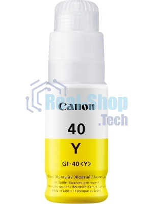 Контейнер с чернилами Canon GI-40 Y желтый (7700 стр.) для СНПЧ Pixma G5040/G6040