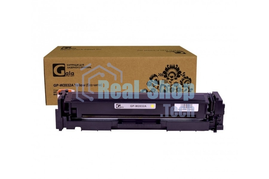 Картридж лазерный GalaPrint GP-W2032A (415A) желтый с эмулятором (2100 стр) для HP LaserJet Pro M454, HP CLJ Pro M479, W2032A