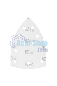 Треугольник абразивный Denzel на ворc. подложке под 