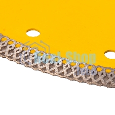 Диск алмазный отрезной Denzel 230 х 22,2мм, сплошной, супертонкий, горячий пресс, сухой/мокрый рез