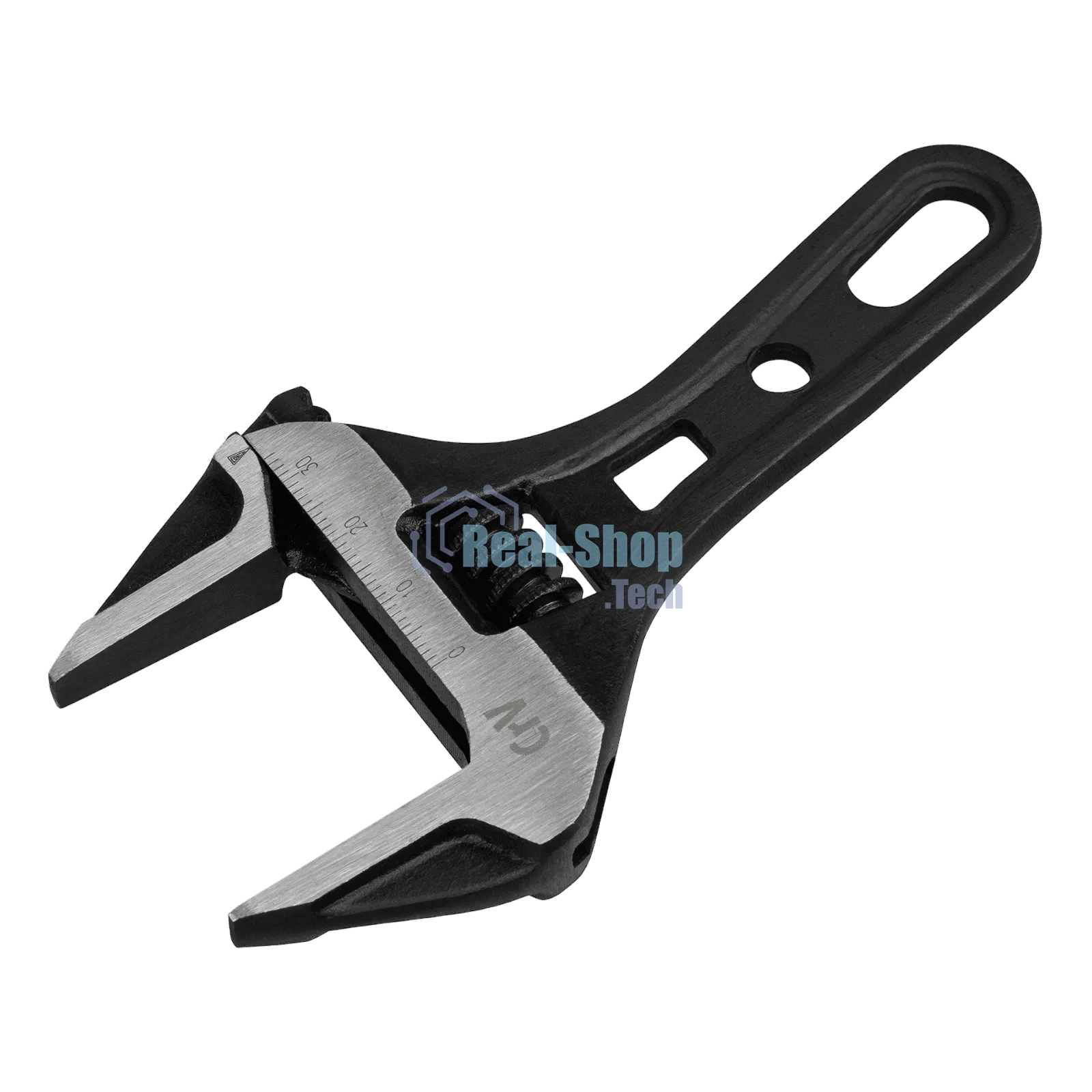 Ключ разводной Denzel 135 мм, CrV, кованый, укороченная рукоятка