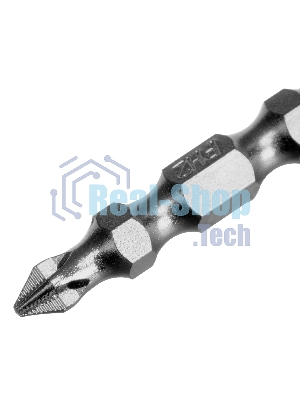 Бита двухстор. Gross PH2-PH1х45мм, сталь S2, 10шт.