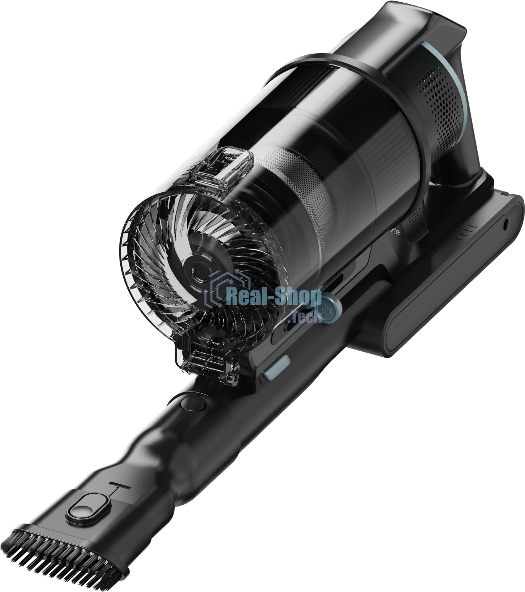 Пылесос вертикальный Vitek VT-CLS06ULTRA серый стальной/серебристый, питание от аккумулятора, 485 Вт, уборка сухая, пылесборник 0.5 л