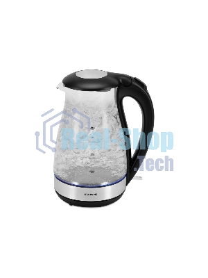 Чайник электрический Starwind SKP3039 1.7 л, 2200 Вт, черный (корпус: стекло)