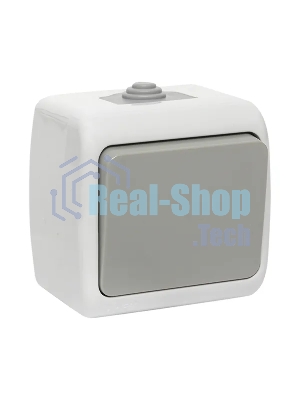 Выключатель EKF Мурманск EFV10-021-30-54 1 -клавишный 10А IP54 серый