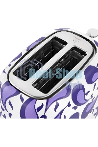 Тостер Kitfort КТ-6863 1080Вт белый/фиолетовый