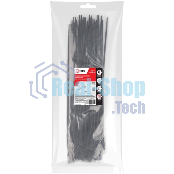 Хомут кабельный 3.6х150 NO-225-177 черный (уп. 100 шт) Эра