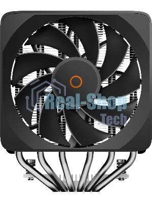 Кулер для процессора CPU Cooler Ocypus Delta A62 EX BK Digital (250W, 4-pin PWM, LED temp., 160mm, Al/Cu, 6x6mm, 2x120mm, 70CFM, 31dBA, 1800RPM, S: 1851/1700/1200/115X, AM5/AM4, black)