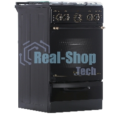 Плита газовая Gefest ПГ 5100-02 0187 черный, конфорок 4 шт, духовка 52 л, 50 см x 85 см x 58.5 см