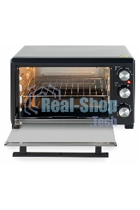 Мини-печь Hyundai MIO-HY072 23 л, 1500 Вт, серебристый/черный