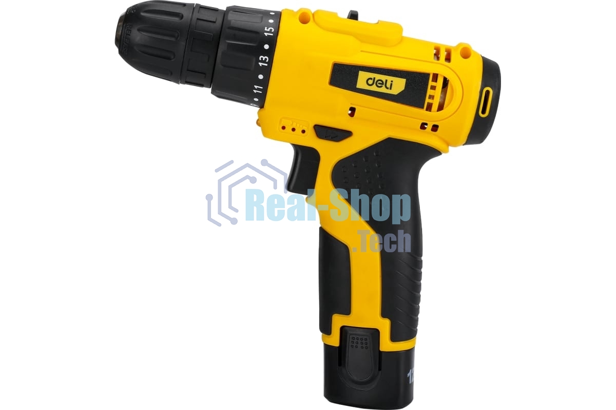 Дрель-шуруповерт аккумуляторная Deli DL-DZ12-E1A1, 12В