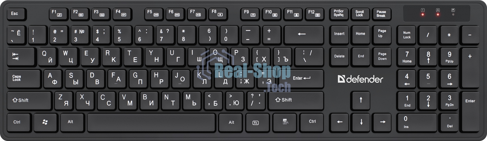 Комплект клавиатура + мышка Defender LIMA C-993 RU черный